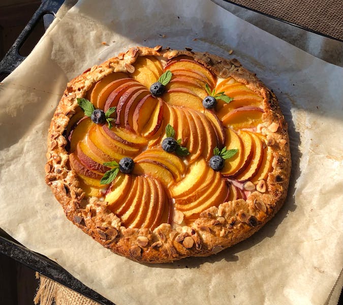 Peach cobbler dessert catering